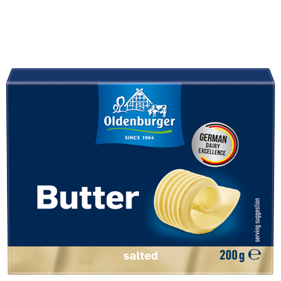 Oldenburger Butter  salted, min. 81% fat,  200g piece