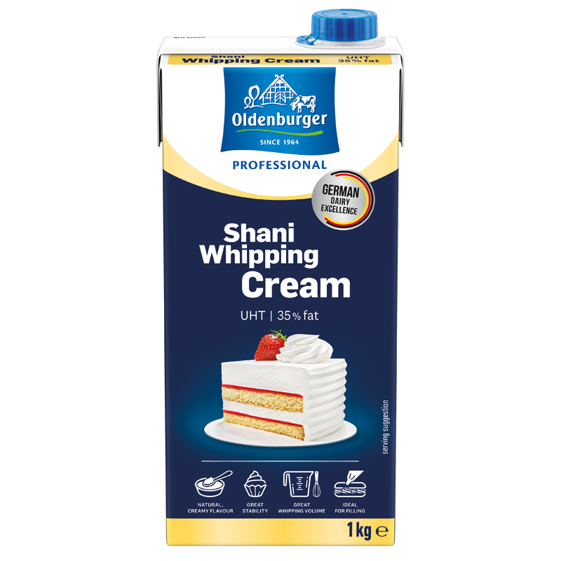 Oldenburger Shani Whipping Cream 35% fat, UHT, 1kg