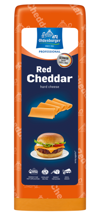 Oldenburger Red Cheddar 50% fat i.d.m.