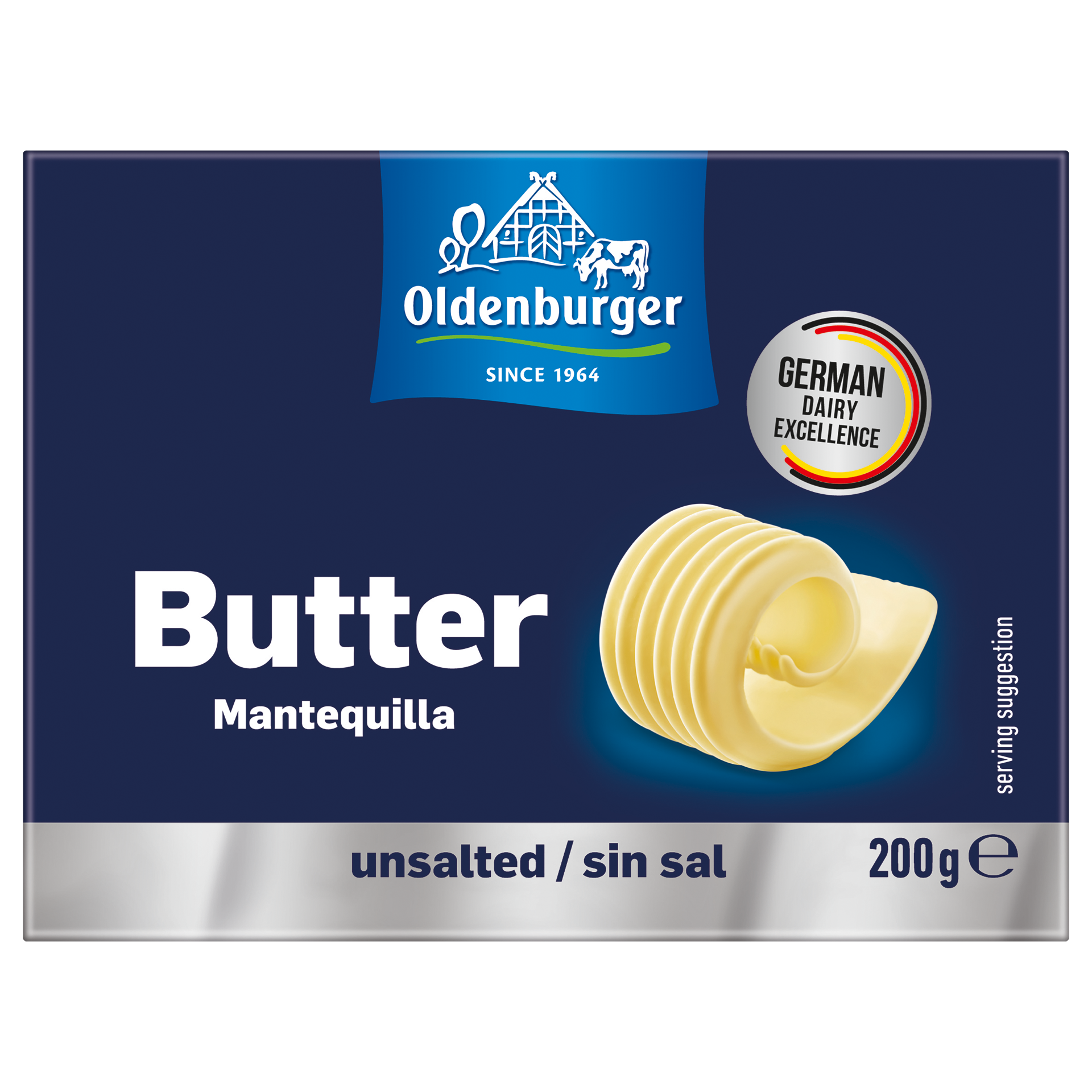 Oldenburger Butter unsalted, 200g