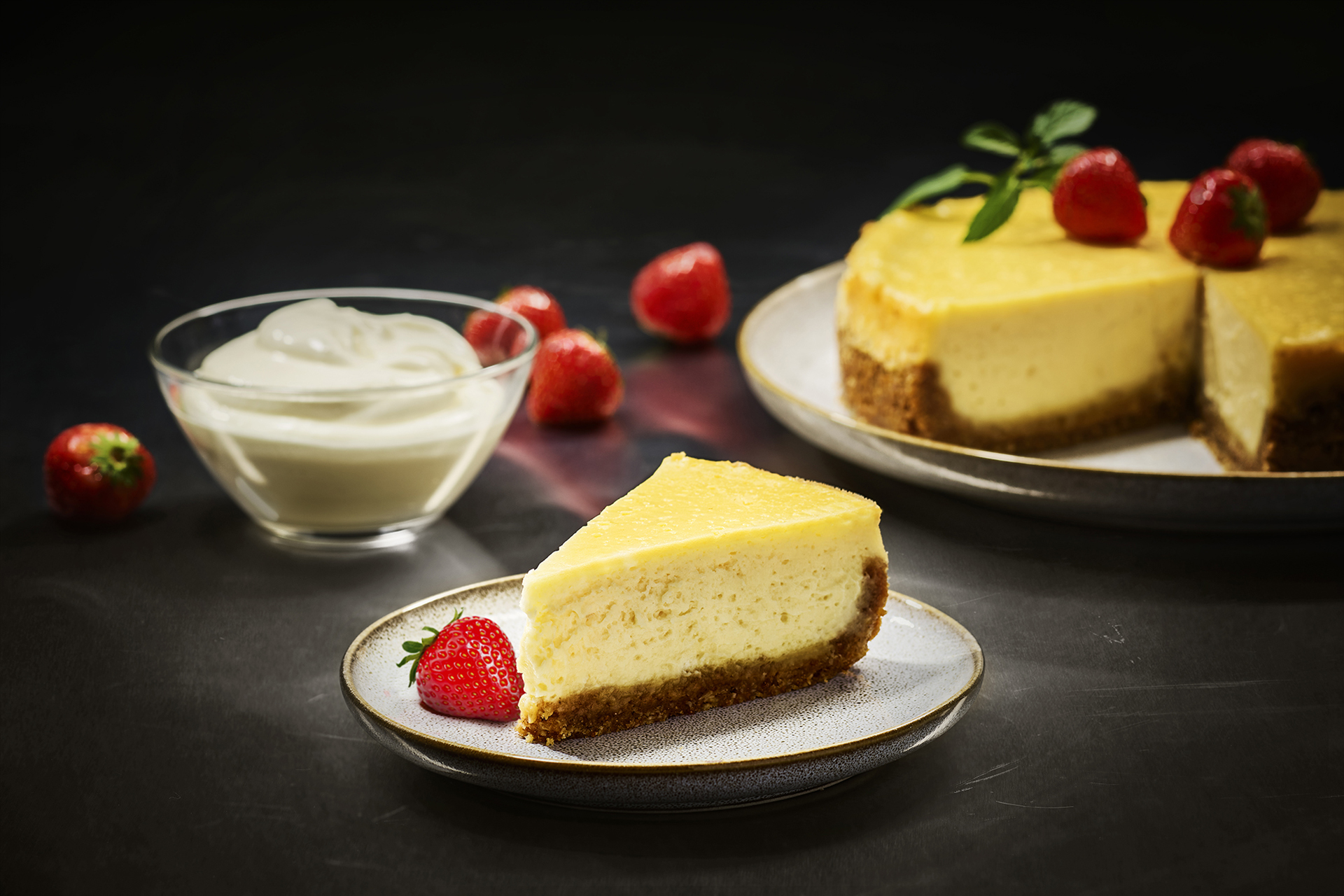New York Style Cheesecake with Sour Cream