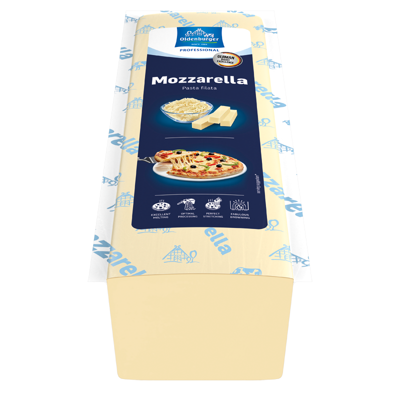 Oldenburger Mozzarella 40% fat i.d.m., 2.5kg
