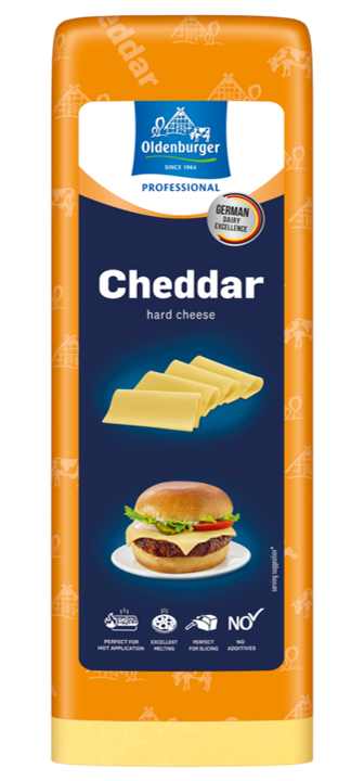Oldenburger Cheddar 50% fat i.d.m., 3kg