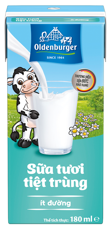 Oldenburger  Milk, less sugar,  UHT long-life, 180ml