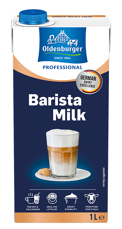 Oldenburger Barista Milk 1.0% fat, UHT, 1l