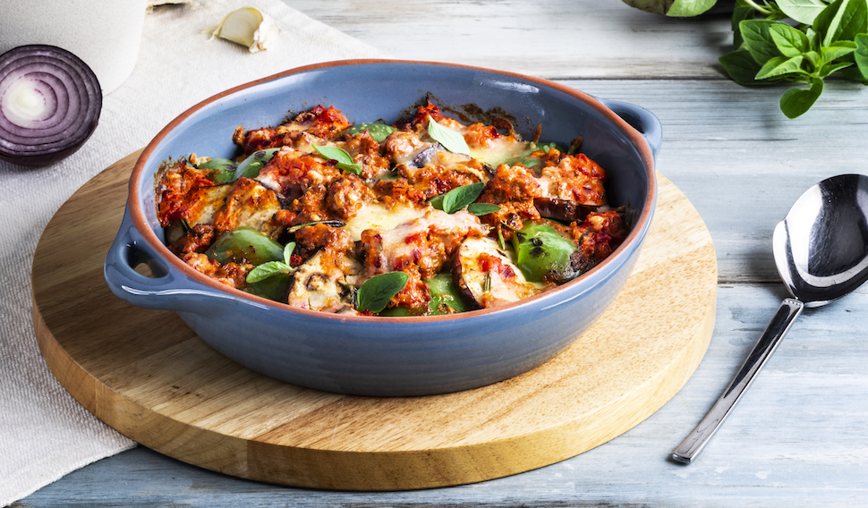 Spicy Eggplant and Minced Meat Casserole