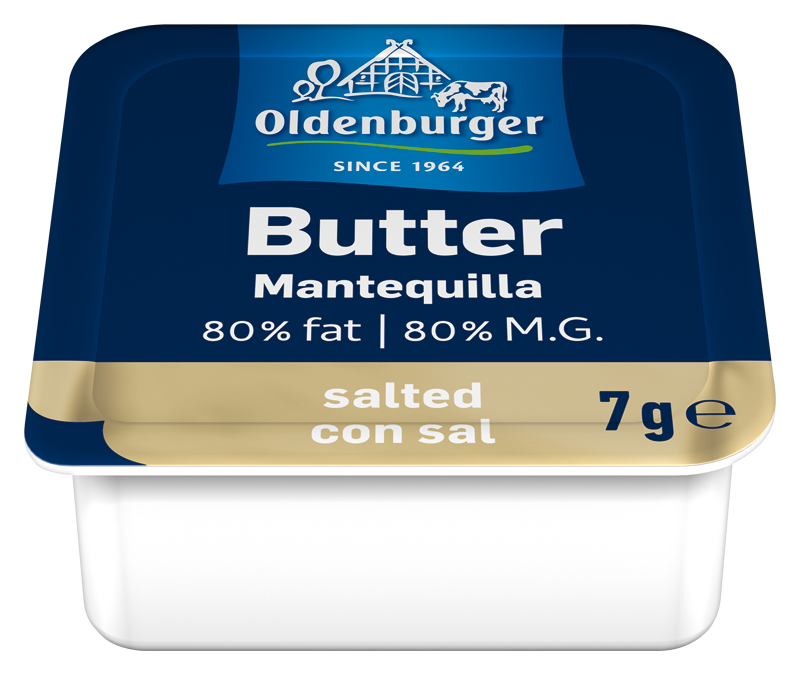 Oldenburger Butter  salted, min. 80% fat, 7g  portion