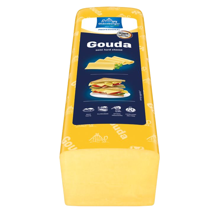 Oldenburger Gouda 48% fat i.d.m., 3kg