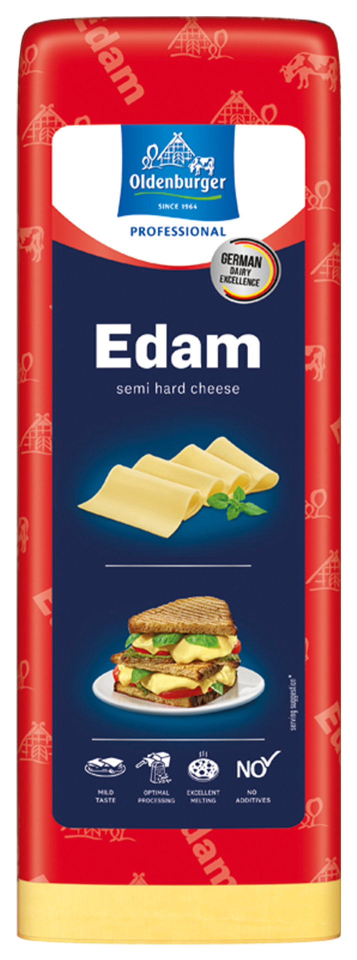 Oldenburger Edam 40% fat i.d.m., 3kg