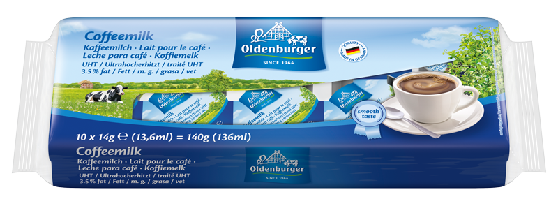 Oldenburger Coffeemilk, 3.5% fat, UHT, 10x14g