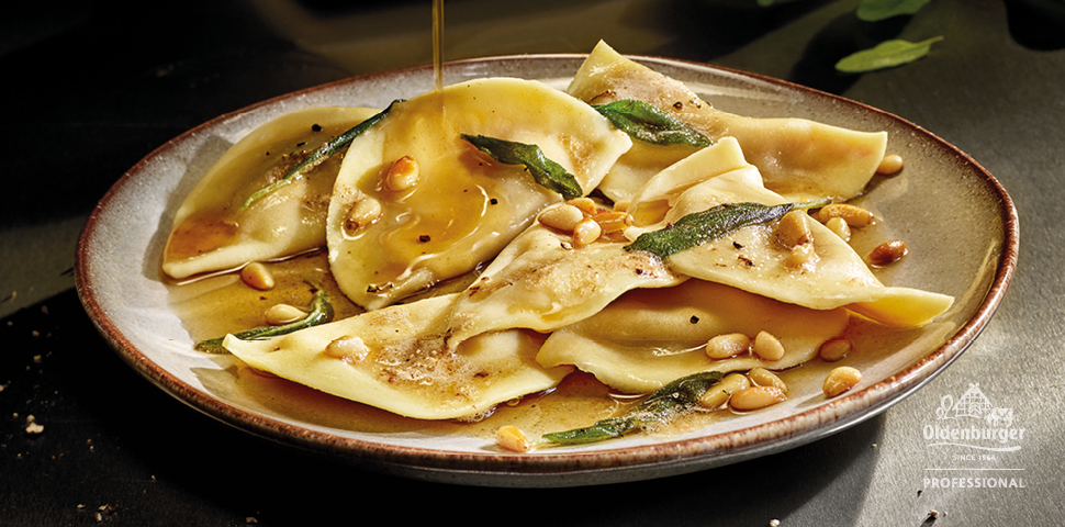 Ravioli with Sage Butter Sauce